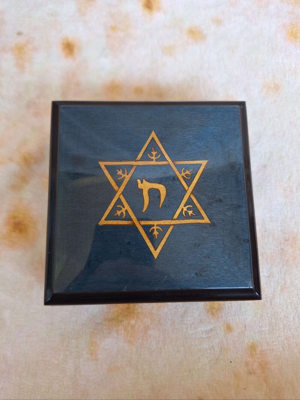 Vintage Italian Sorrento Inlaid Wood Jewelry Box A. Gargiulo & Jannuzzi Judaica